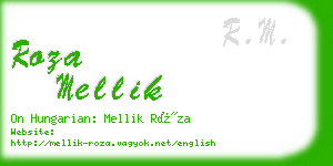 roza mellik business card